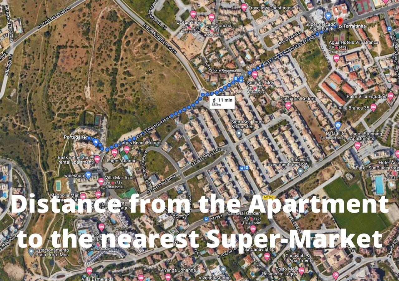 Spacious Apartment Near Porto De Mos Beach, Lagos. Exteriör bild